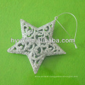 Silver Christmas Star, Christmas Tree Ornament